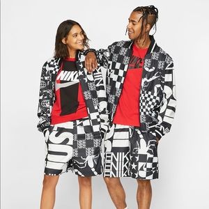 Nike Men's black AOP Scorpion Shorts logo